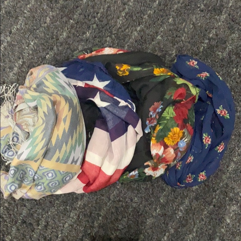 Patterned scarves